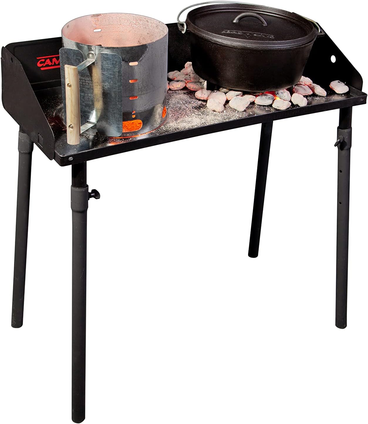 Camping Outdoor Cooking Table - 32-Inch Portable Camping Table with Legs,