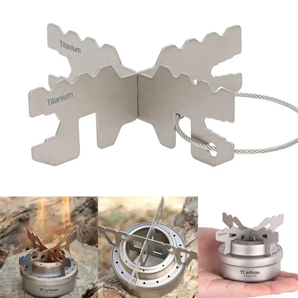 Camping Cooking Top - Outdoor Alcohol Stove Rack Titanium Ultralight
