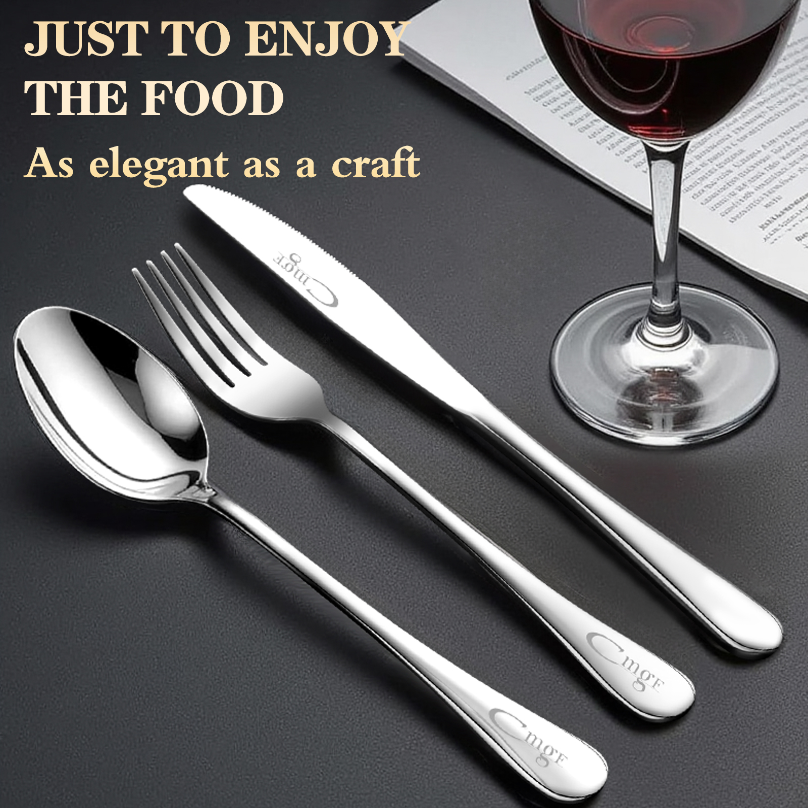 Camping Cooking Knife Set - High-End Stainless Steel Travel Tableware Set，Knife,