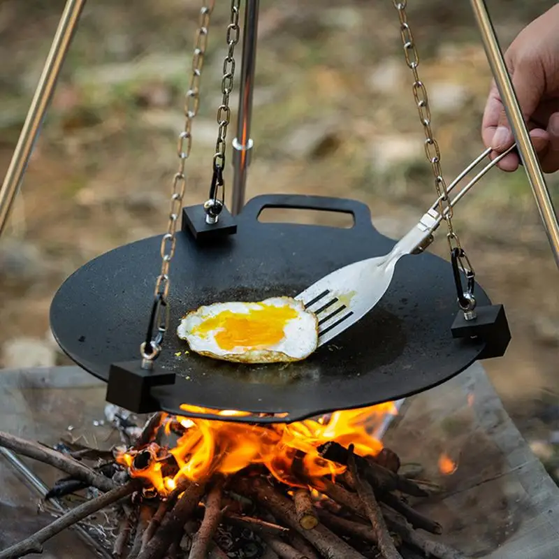 Camping Cooking Tripod - Portable Aluminum Camping Bonfire Tripod: Triangle