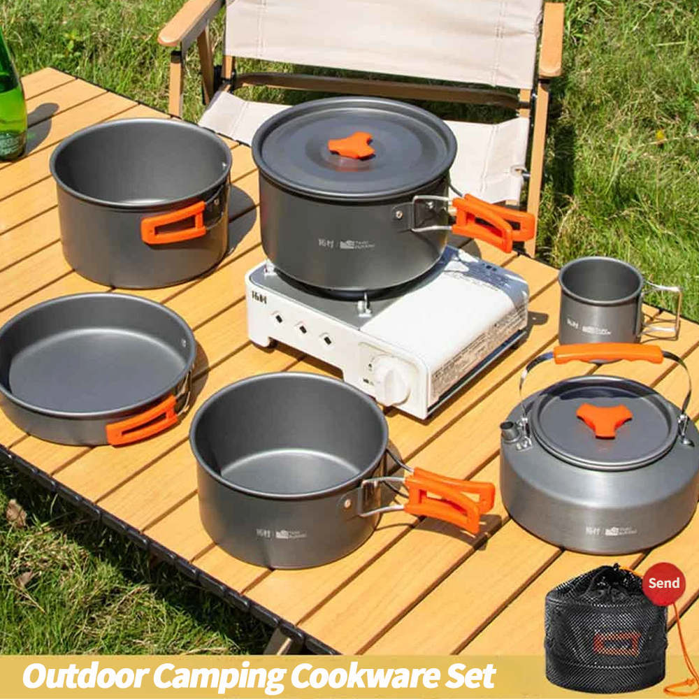 Camping Cooking Gear Set - Camping Cookware Set Outdoor Cooking Ultralight