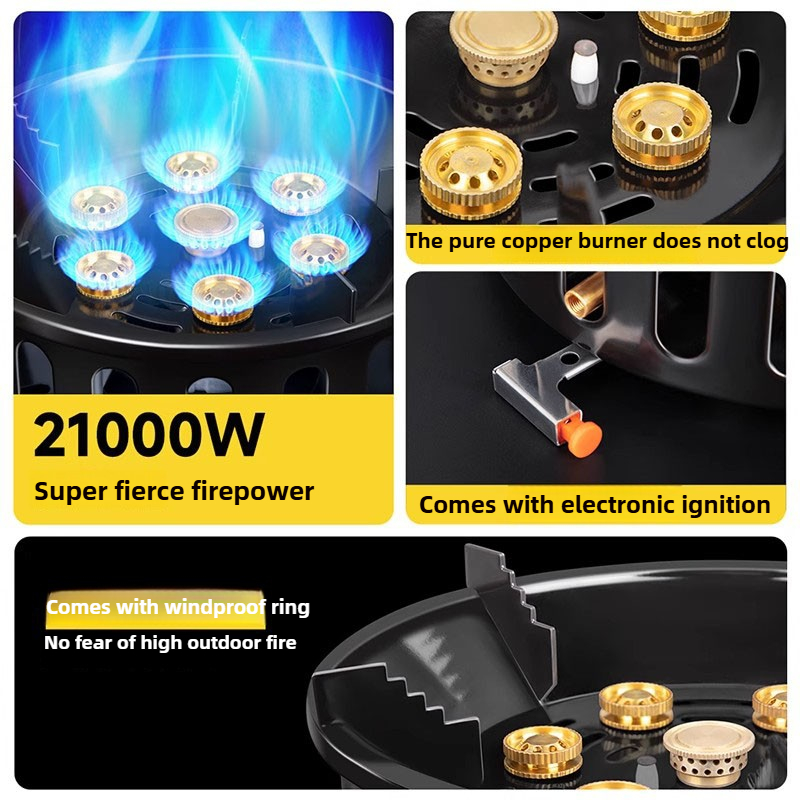 21000W 7-Core Camping Stove Hi - огляд і ціна Camping Cooking Top