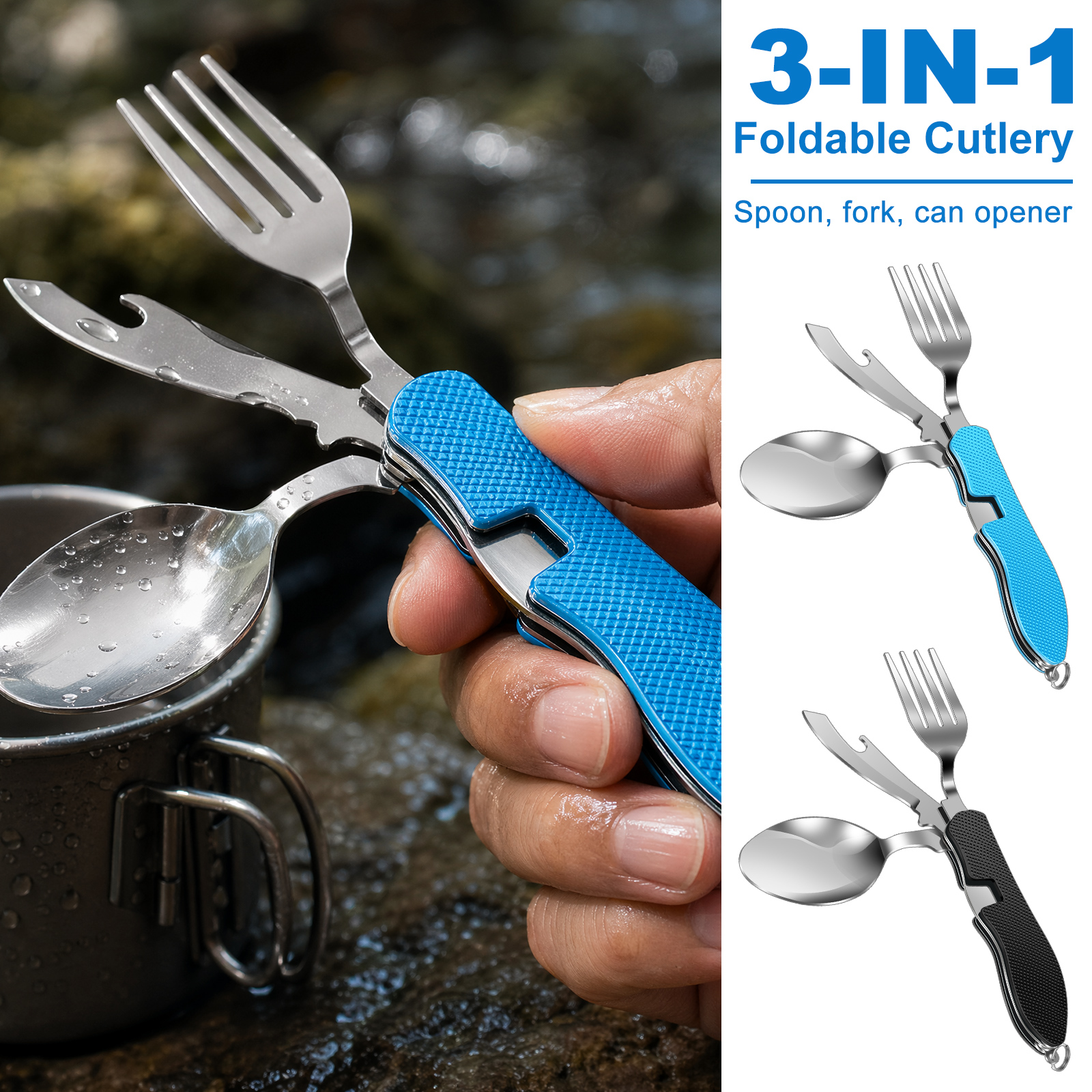Multifunction 3 in 1 Camping U - огляд і ціна Camping Cooking Knife Set