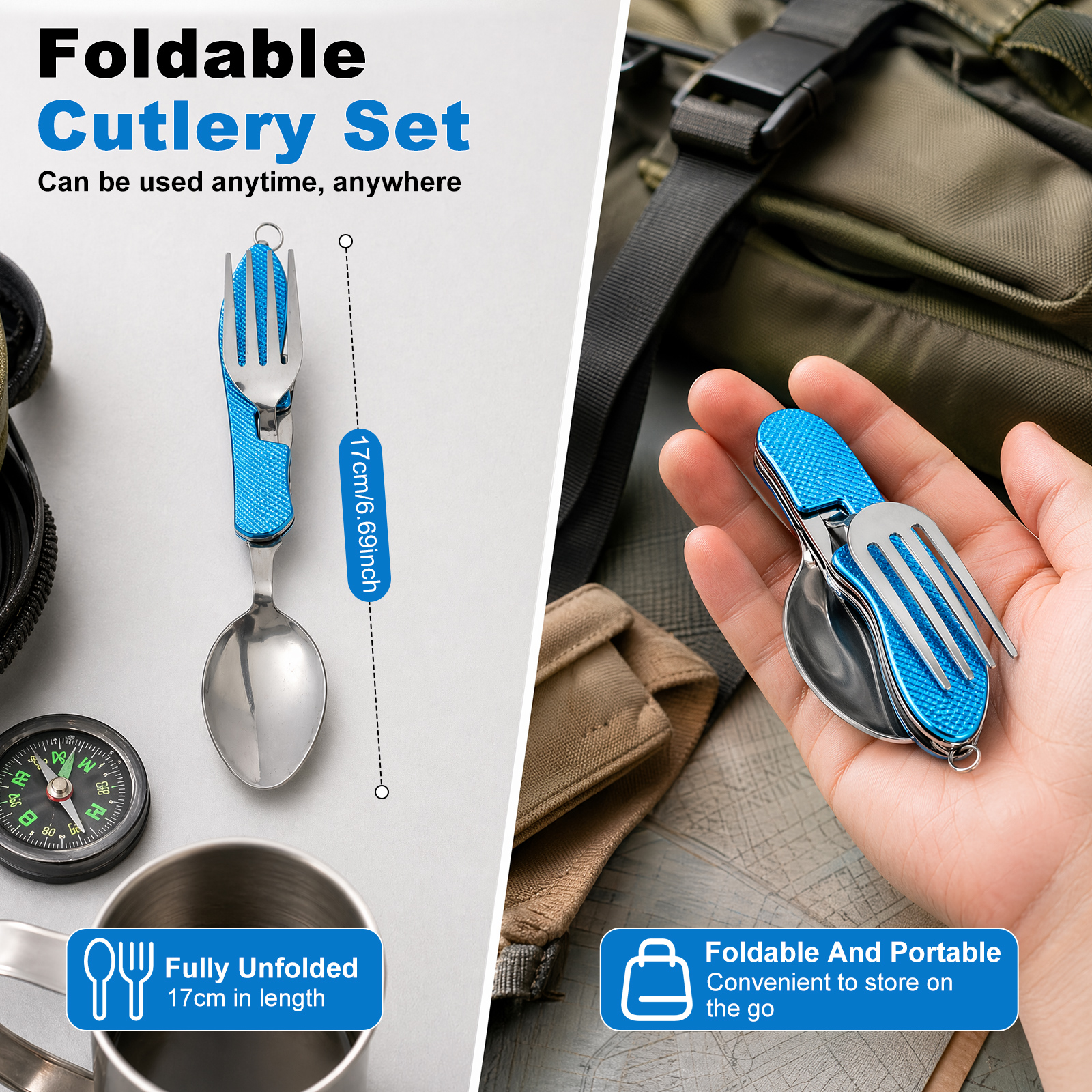 Multifunction 3 in 1 Camping U - огляд і ціна Camping Cooking Knife Set