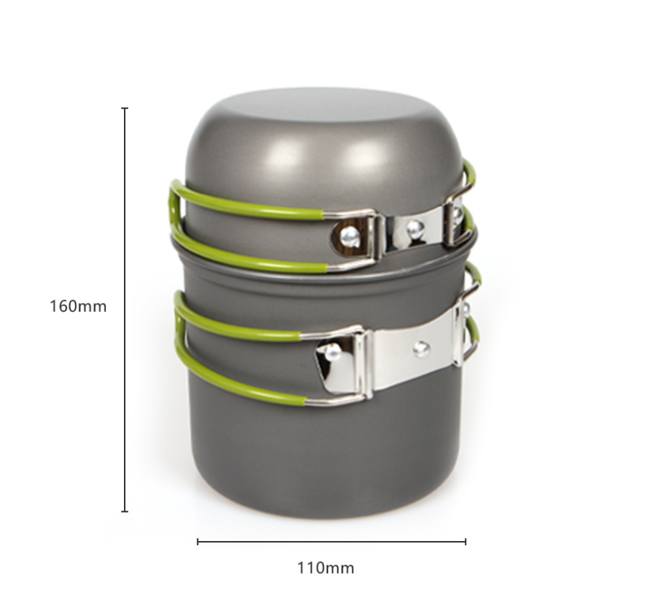Ultralight Camping Pot Set: Ca - огляд і ціна Camping Outdoor Cooking Table