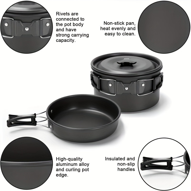 17pcs Camping Cookware Set, Po - огляд і ціна Camping Cooking Knife Set