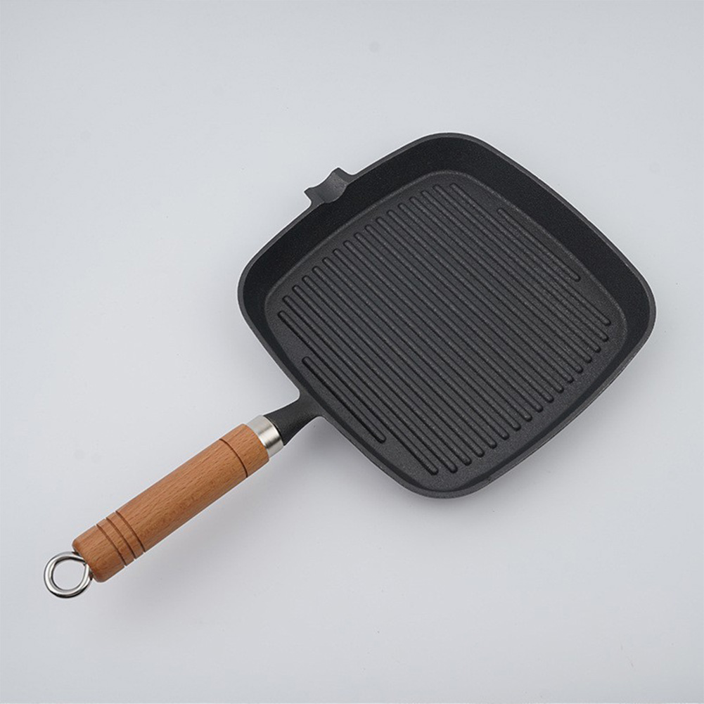 Cast Iron Skillet Steak Pan wi - огляд і ціна Camping Cooking Frying Pan
