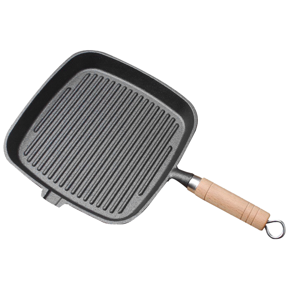Cast Iron Skillet Steak Pan wi - огляд і ціна Camping Cooking Frying Pan