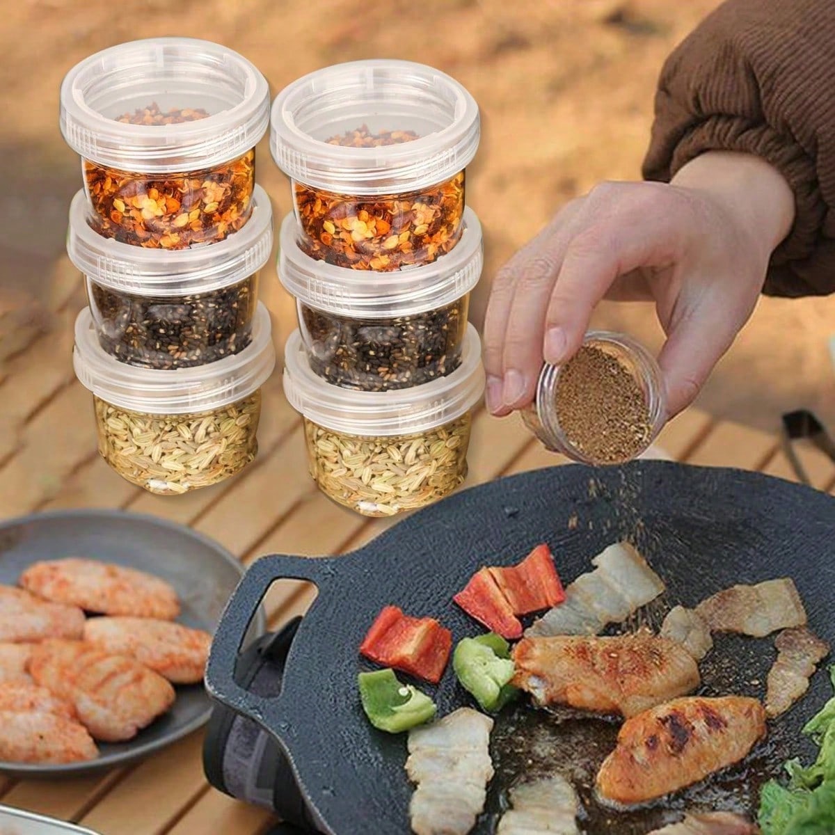 1Pc & 5Pcs Portable Travel Sea - огляд і ціна Spice Kit Compact