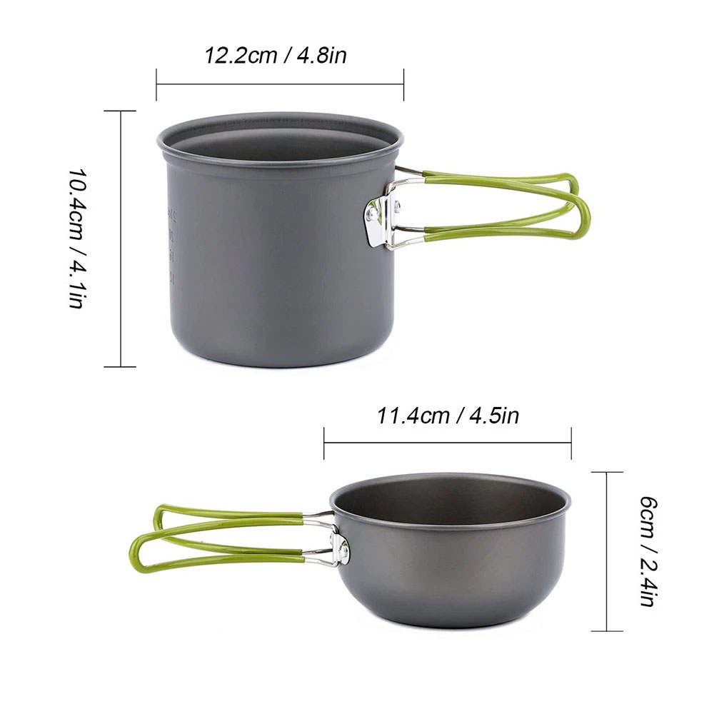 Camping Cookware Mess Kit Ultr - огляд і ціна Camping Cooking Gear Set