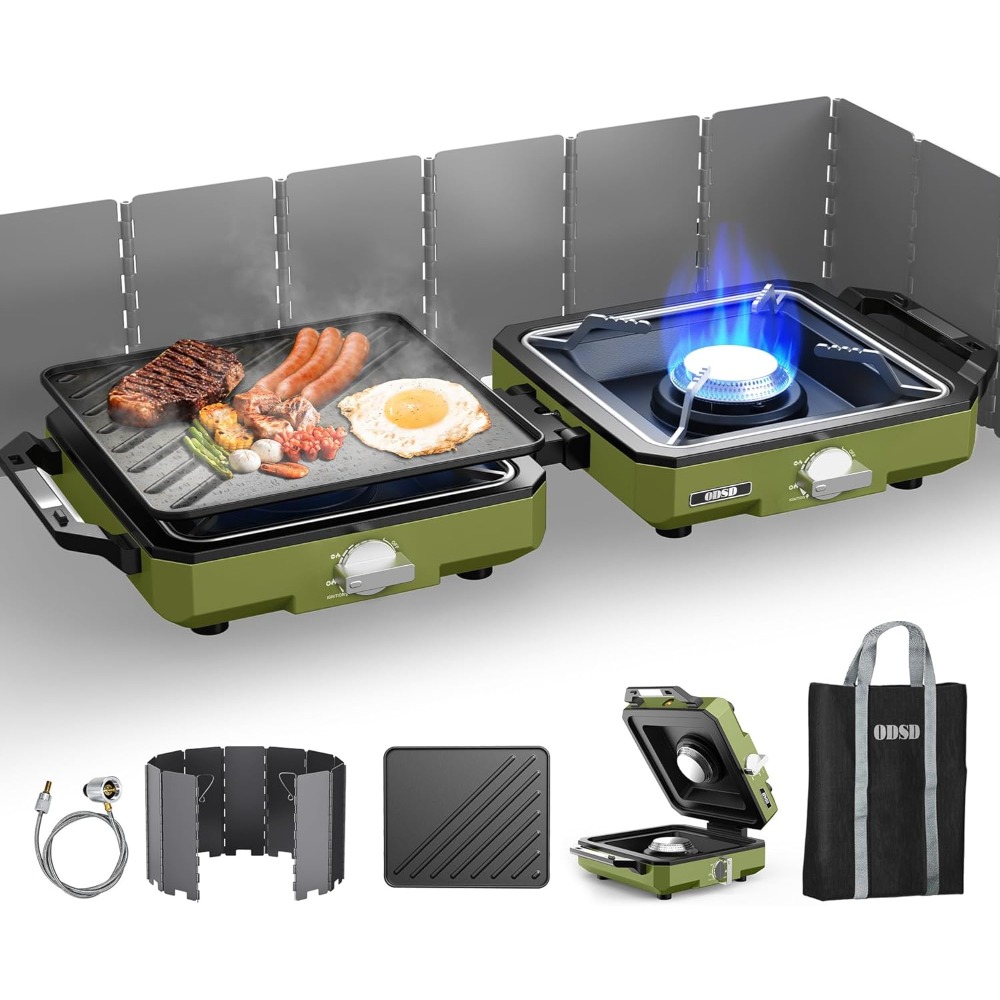 2 Burner Propane Camping Stove - огляд і ціна Camping Cooking Frying Pan