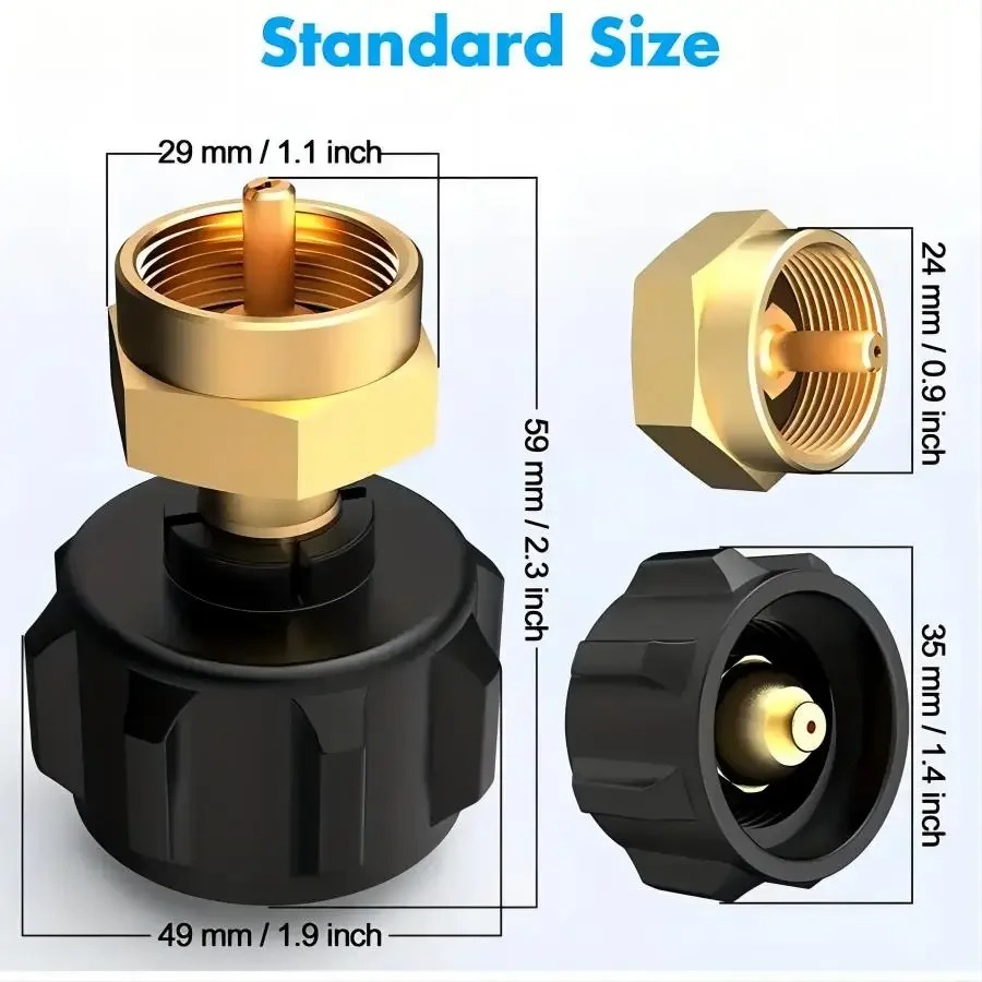Brass Refill Adapter for 1LB B - огляд і ціна Camping Cooking Jet