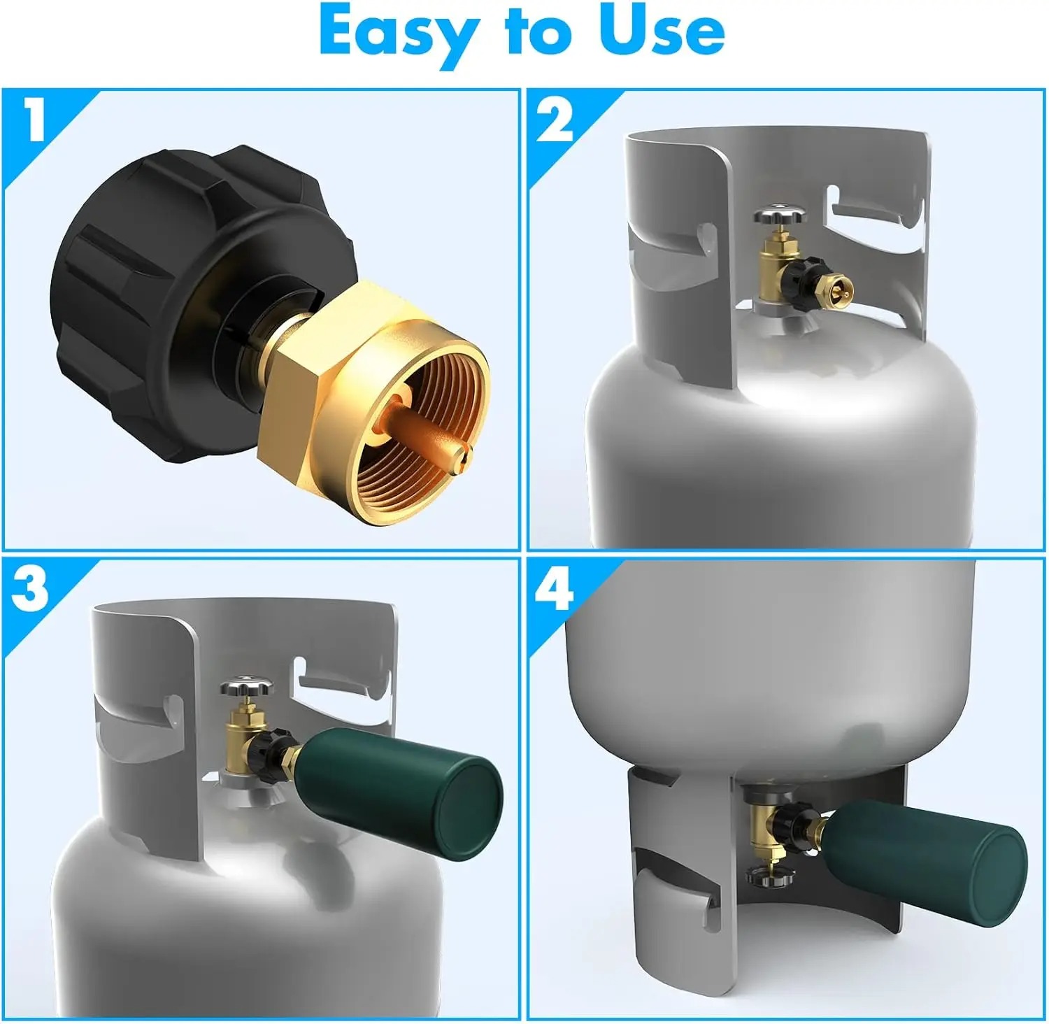 Brass Refill Adapter for 1LB B - огляд і ціна Camping Cooking Jet