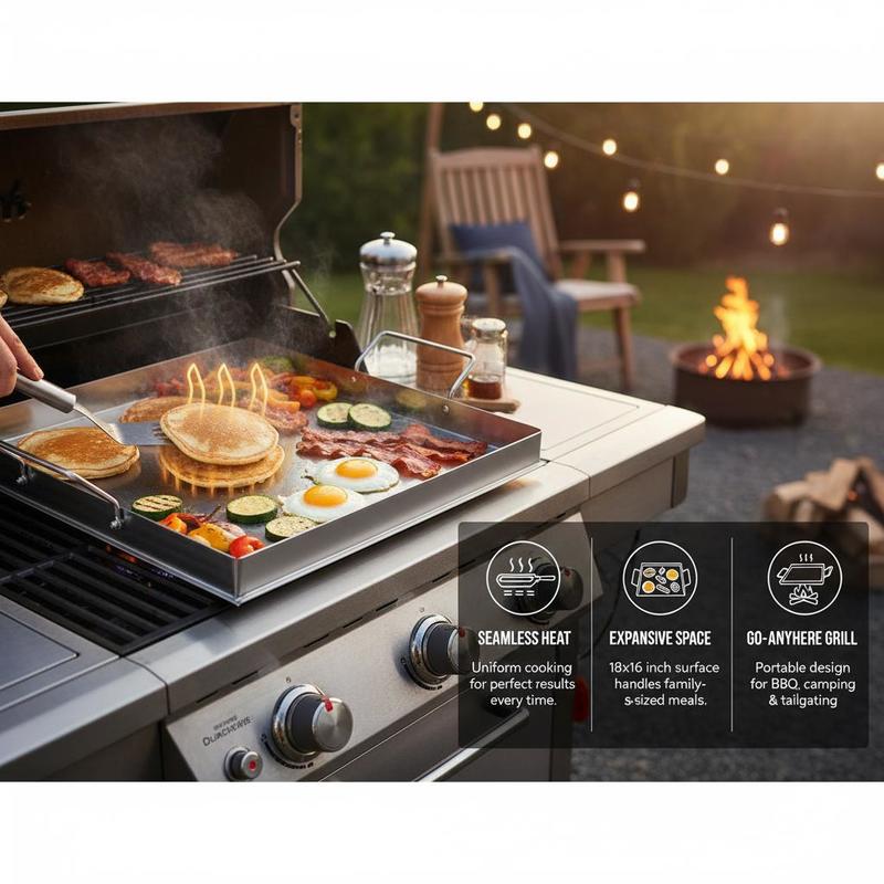 Universal Flat Top Griddle 18x - огляд і ціна Camping Cooking Top