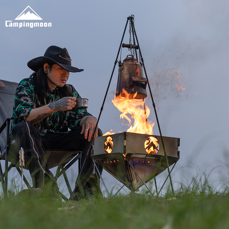CAMPINGMOON MS-105-BK MS-105-B - огляд і ціна Camping Cooking Tripod