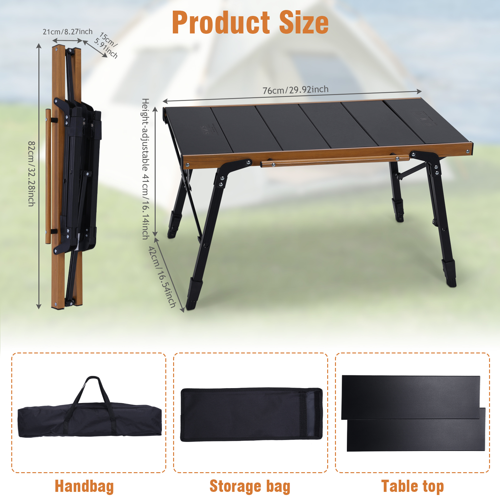 Portable Camping Table with St - огляд і ціна Camping Outdoor Cooking Table