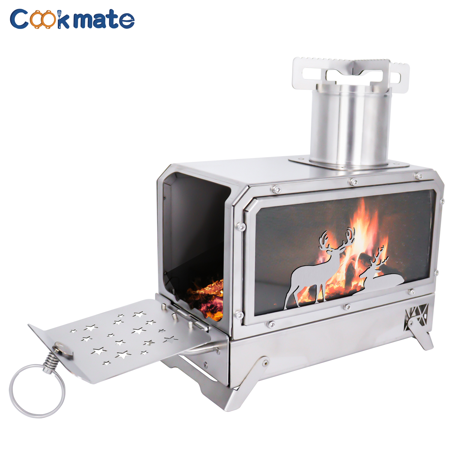 Stainless steel folding firewo - огляд і ціна Camping Cooking