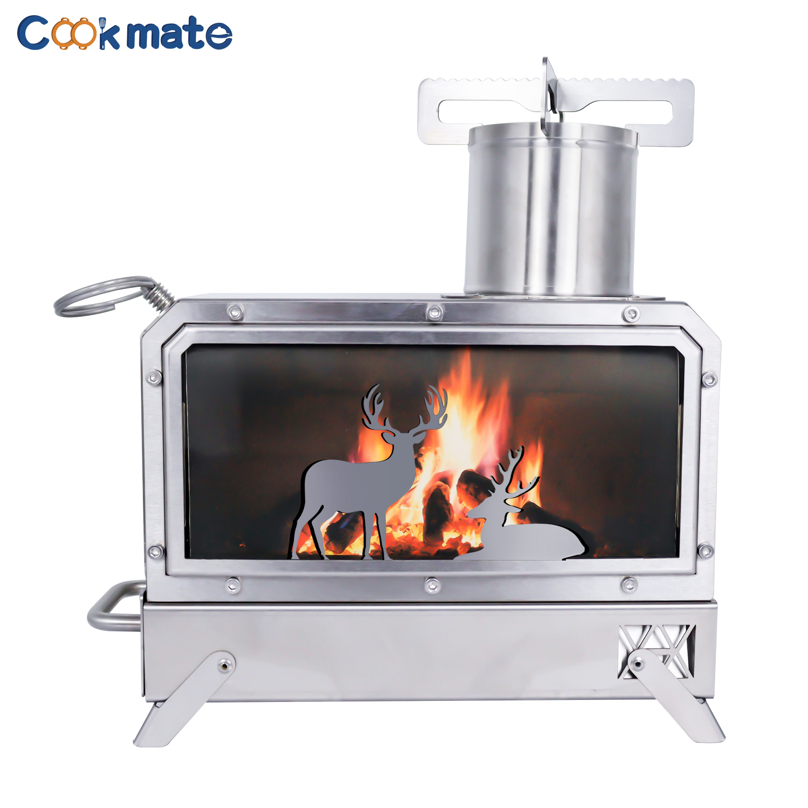 Stainless steel folding firewo - огляд і ціна Camping Cooking