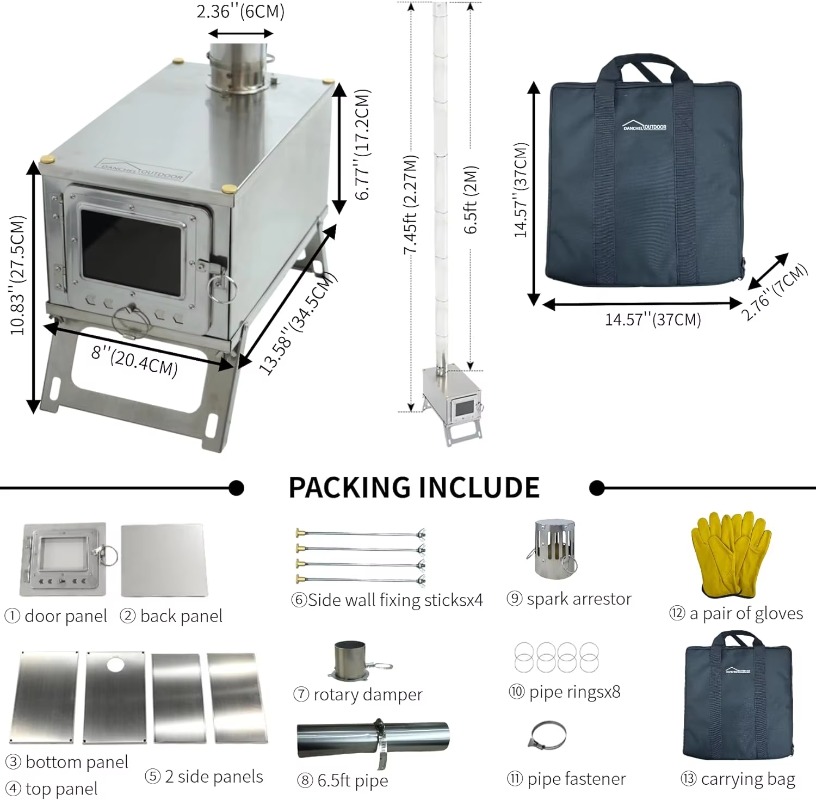 【Popular】DANCHEL S1 Foldable T - огляд і ціна Camping Cooking