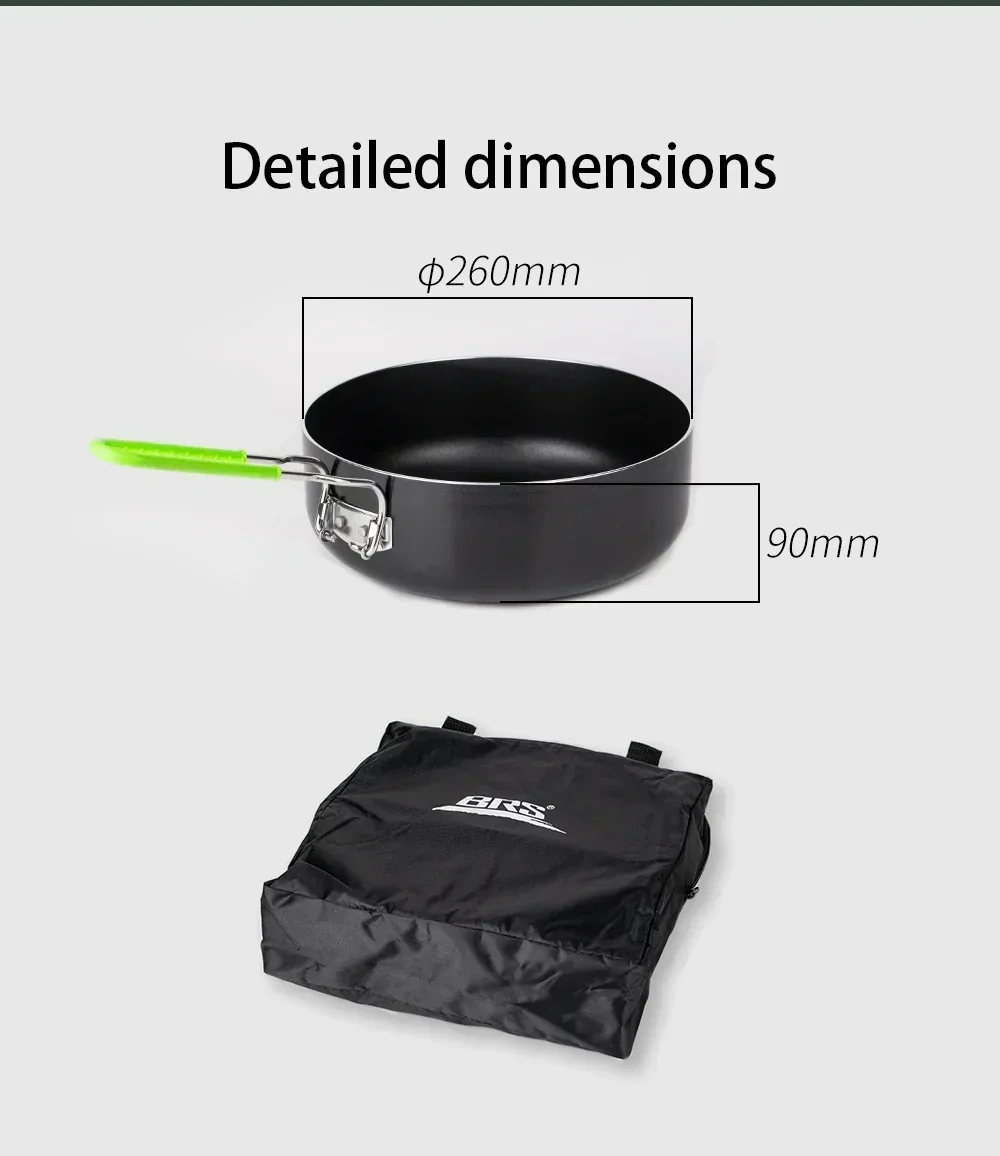 BRS-P26 Multifunctional2026 No - огляд і ціна Camping Cooking Frying Pan