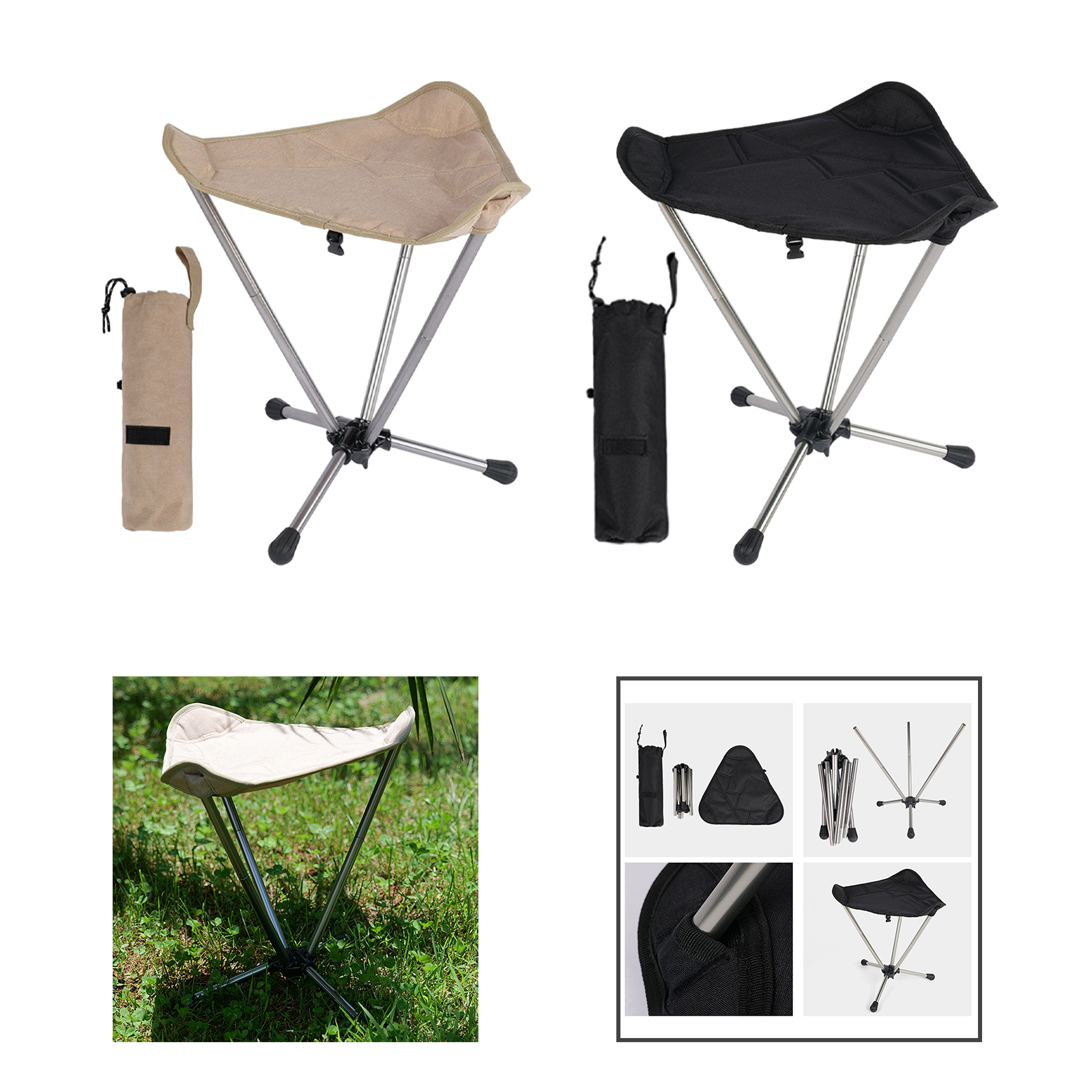Folding Stool Tall Slacker Cha - огляд і ціна Camping Cooking Tripod
