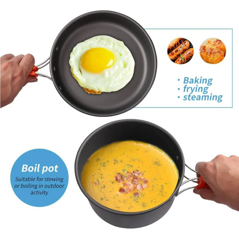 Camping Cooking Set, Outdoor K - огляд і ціна Camping Cooking Gear Set