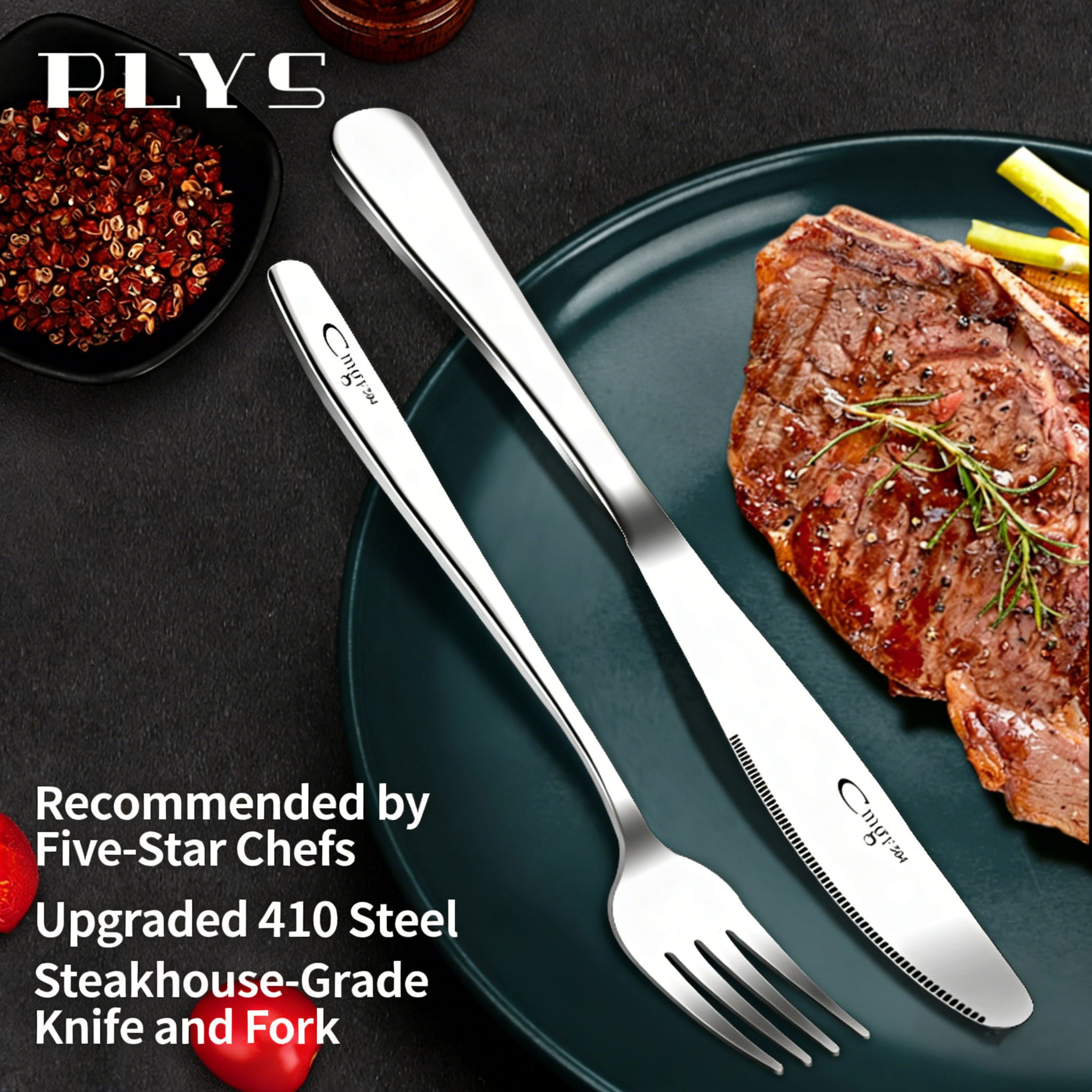 High-End Stainless Steel Trave - огляд і ціна Camping Cooking Knife Set