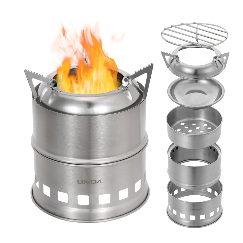 Lixada Stainless Steel Wood St - огляд і ціна Camping Cooking Top