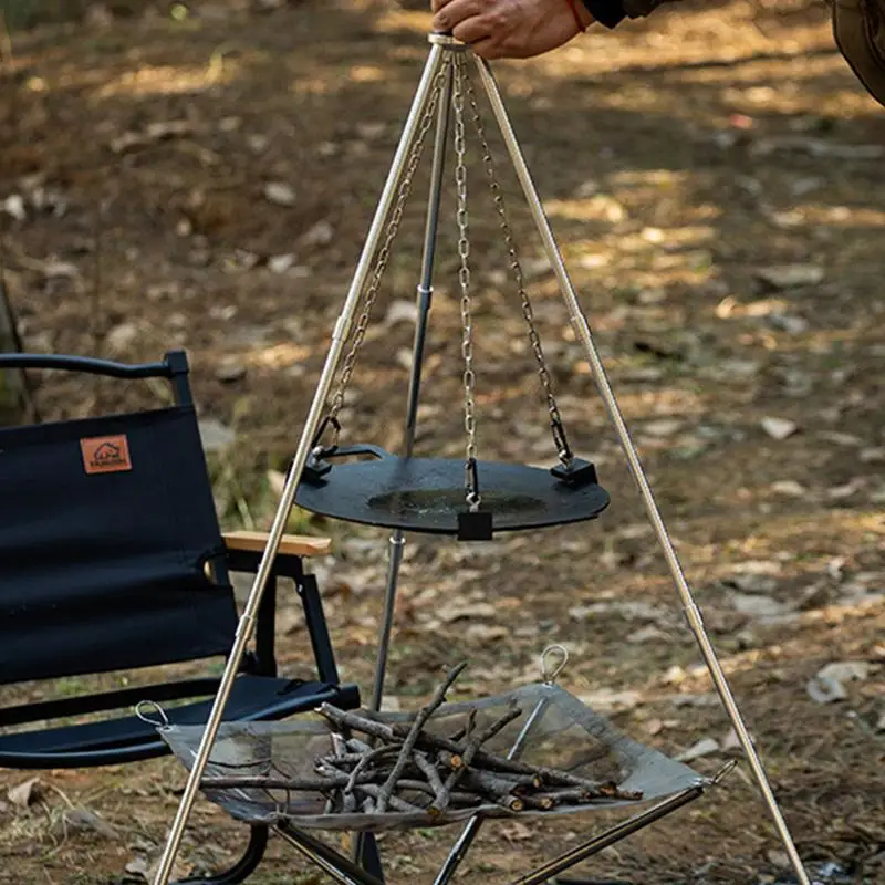 Portable Aluminum Camping Bonf - огляд і ціна Camping Cooking Tripod