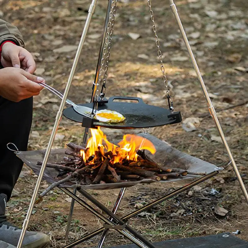 Portable Aluminum Camping Bonf - огляд і ціна Camping Cooking Tripod