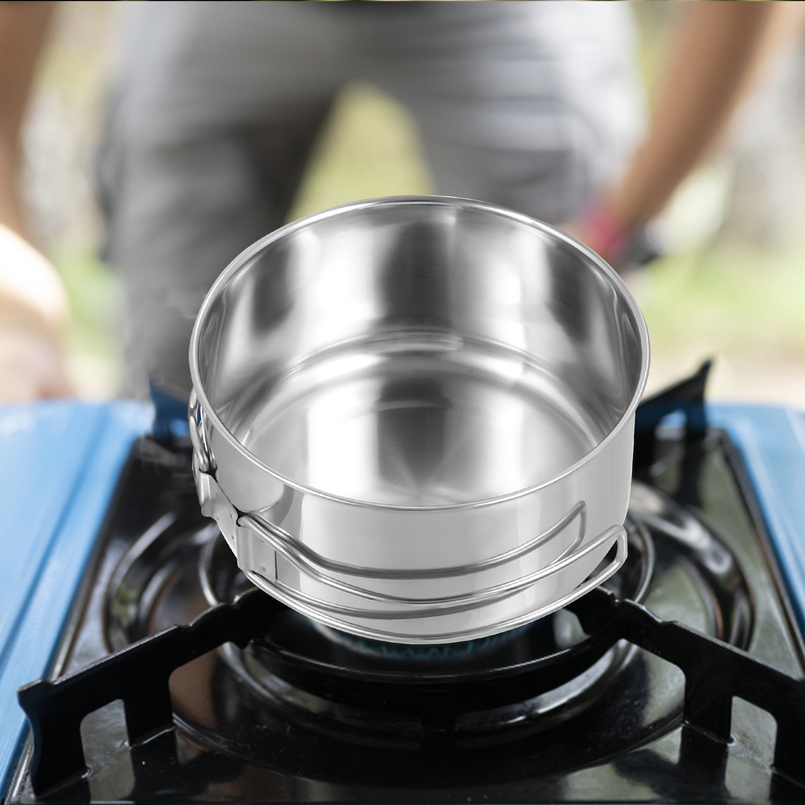 4Pcs Stainless Steel Camping C - огляд і ціна Camping Cooking In Forest