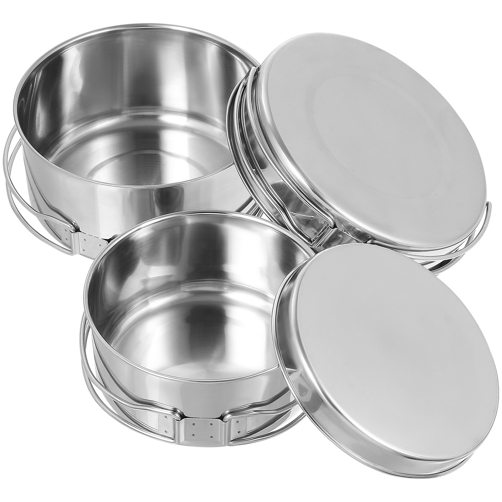 4Pcs Stainless Steel Camping C - огляд і ціна Camping Cooking In Forest