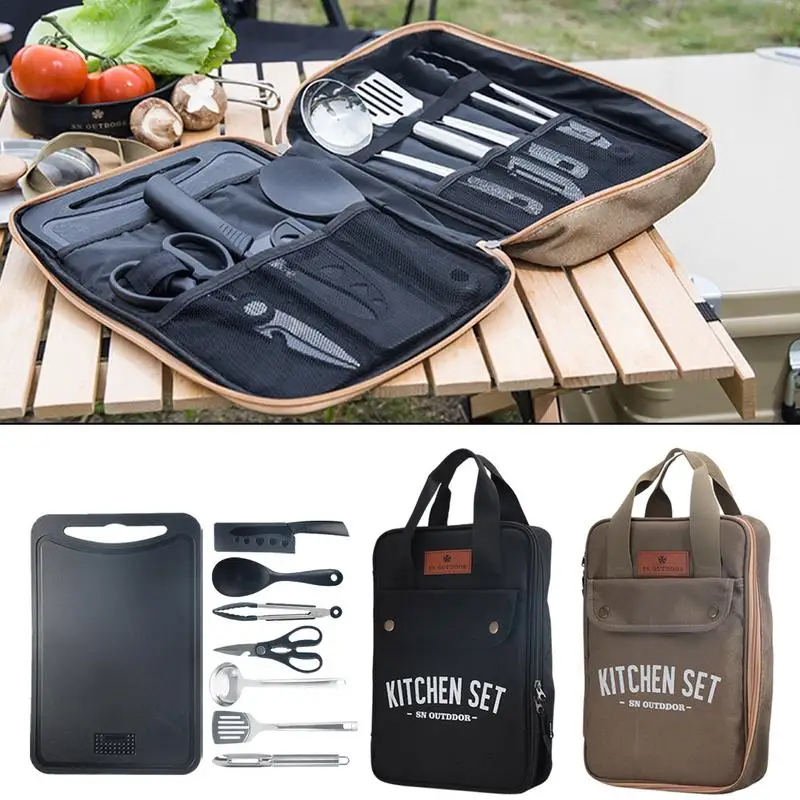 8pcs Camping Kitchen Cookware  - огляд і ціна Camping Cooking Pack
