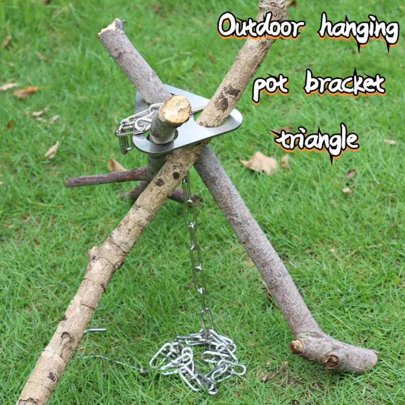 1pc Camping Hanging Tripod W/  - огляд і ціна Camping Cooking Tripod
