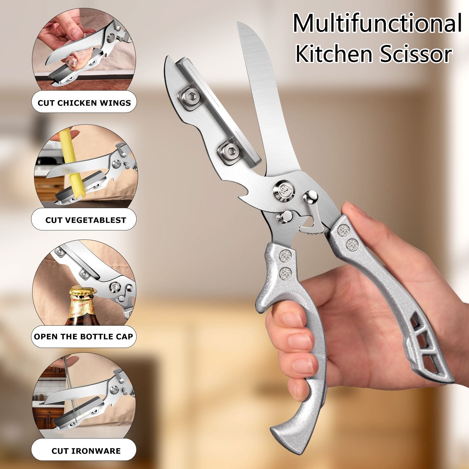 Multifunctional Kitchen Scisso - огляд і ціна Camping Cooking Knife Set