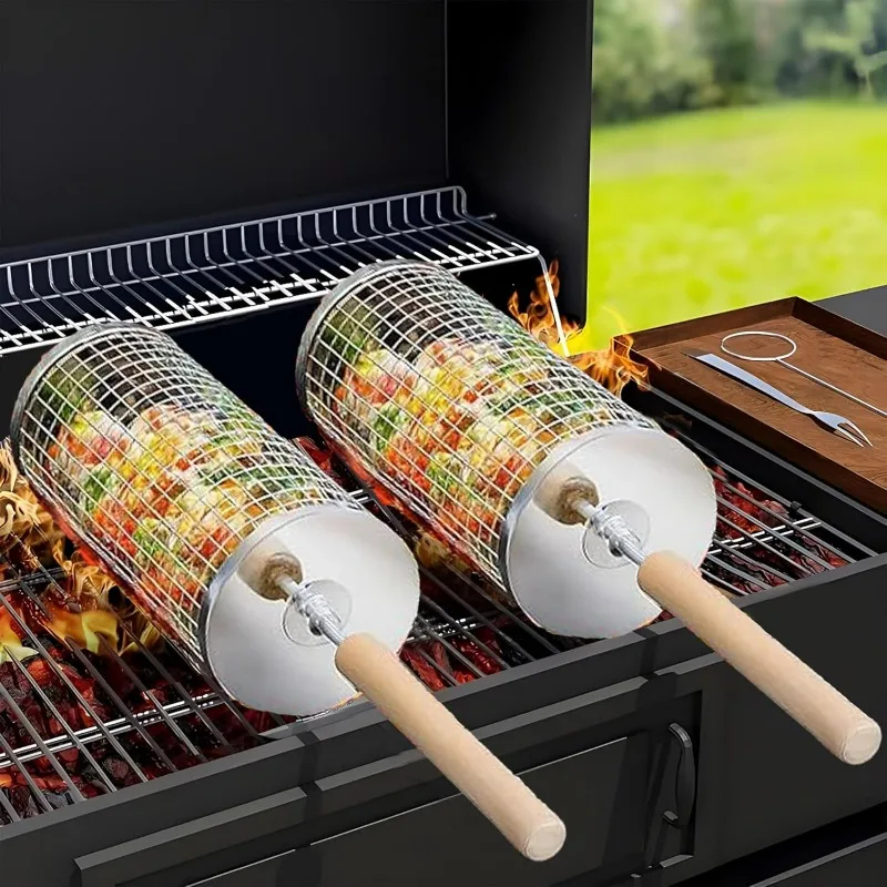 Round Rolling BBQ Grill Net 30 - огляд і ціна Camping Cooking Ware