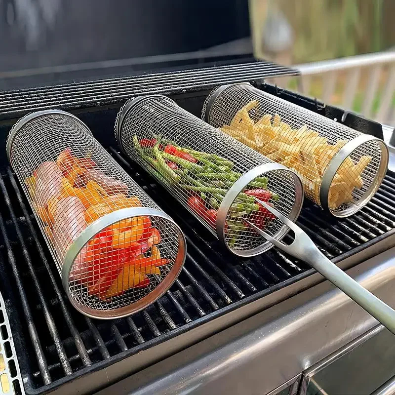 Round Rolling BBQ Grill Net 30 - огляд і ціна Camping Cooking Ware