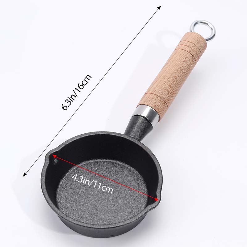 Egg Pan Cast Iron Skillet Fryi - огляд і ціна Camping Cooking Frying Pan