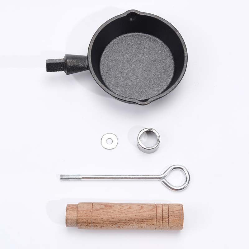 Egg Pan Cast Iron Skillet Fryi - огляд і ціна Camping Cooking Frying Pan