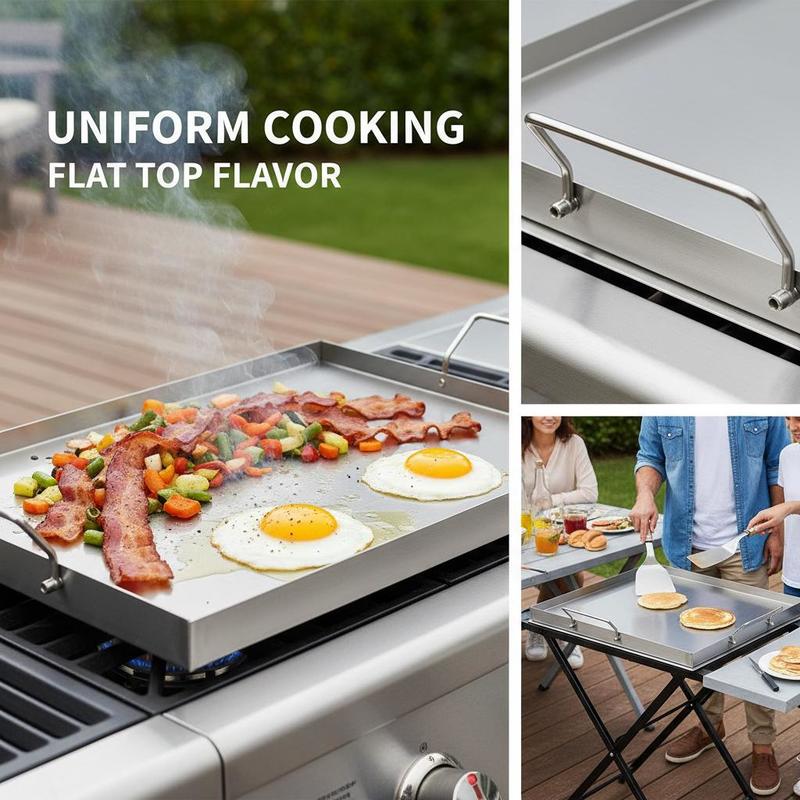Flat Top Grill Plate 23x16 inc - огляд і ціна Camping Cooking