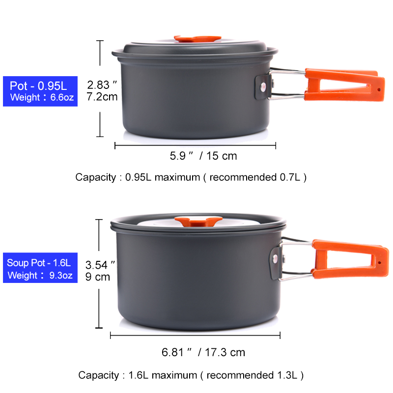 Widesea Camping Outdoor Cookwa - огляд і ціна Camping Cooking Gear Set