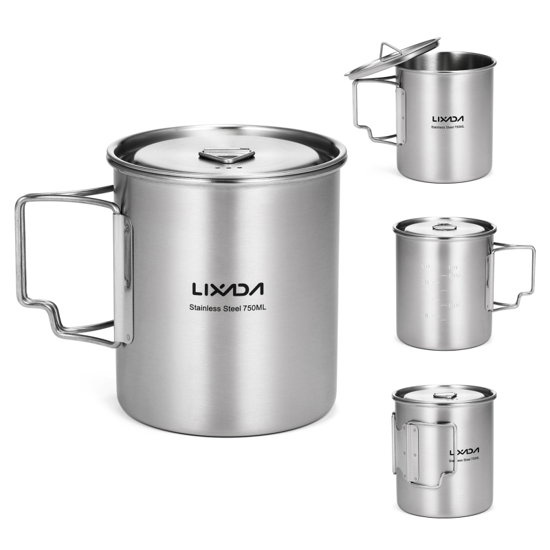 Lixada 750ml Cup Outdoor Stain - огляд і ціна Camping Cooking Gear Set