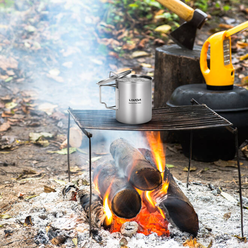 Lixada 750ml Cup Outdoor Stain - огляд і ціна Camping Cooking Gear Set