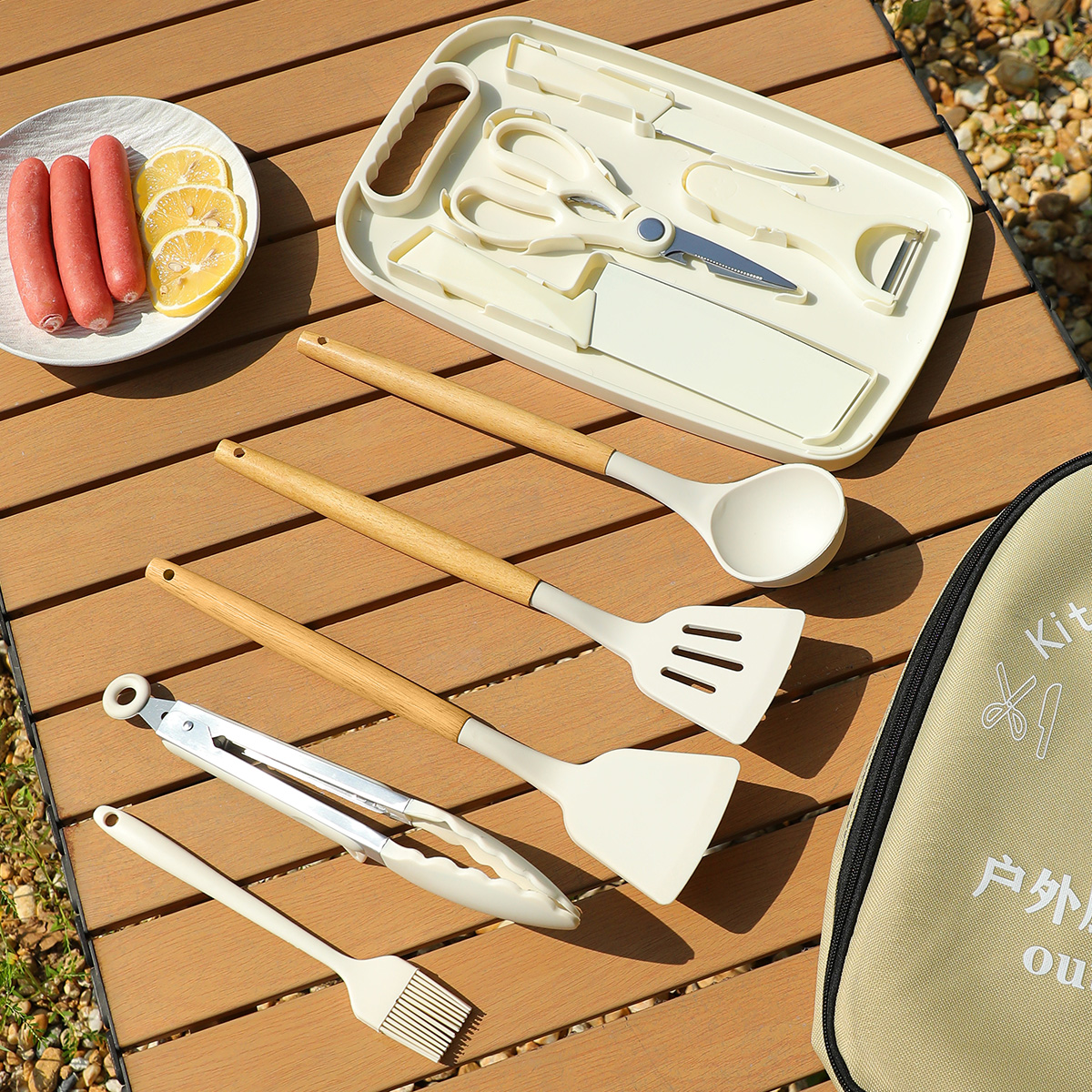 Portable Outdoor Picnic Set Kn - огляд і ціна Camping Cooking Knife Set