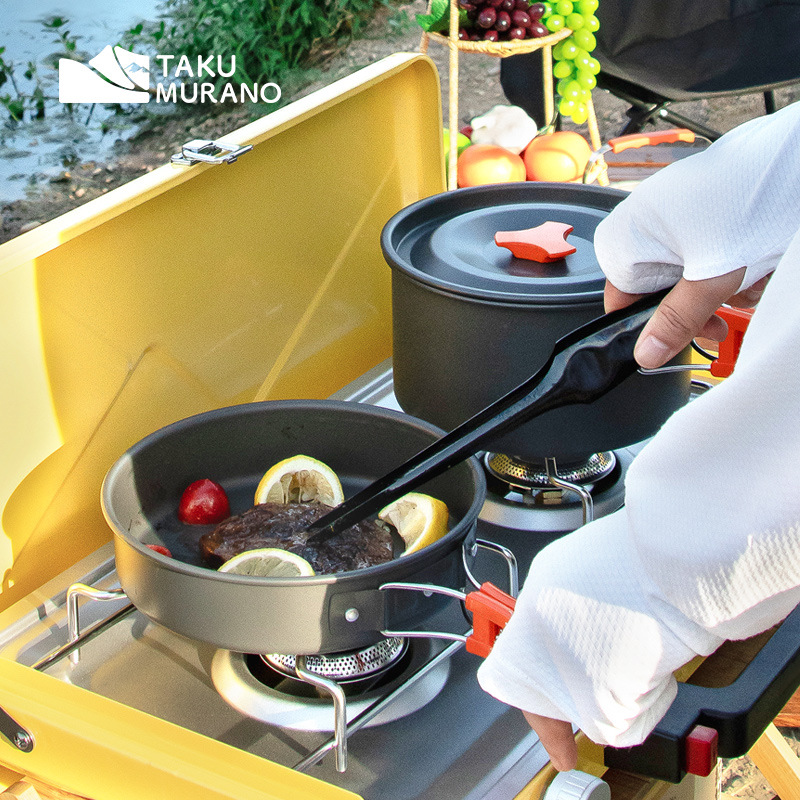 Camping Cookware Set Outdoor C - огляд і ціна Camping Cooking Gear Set