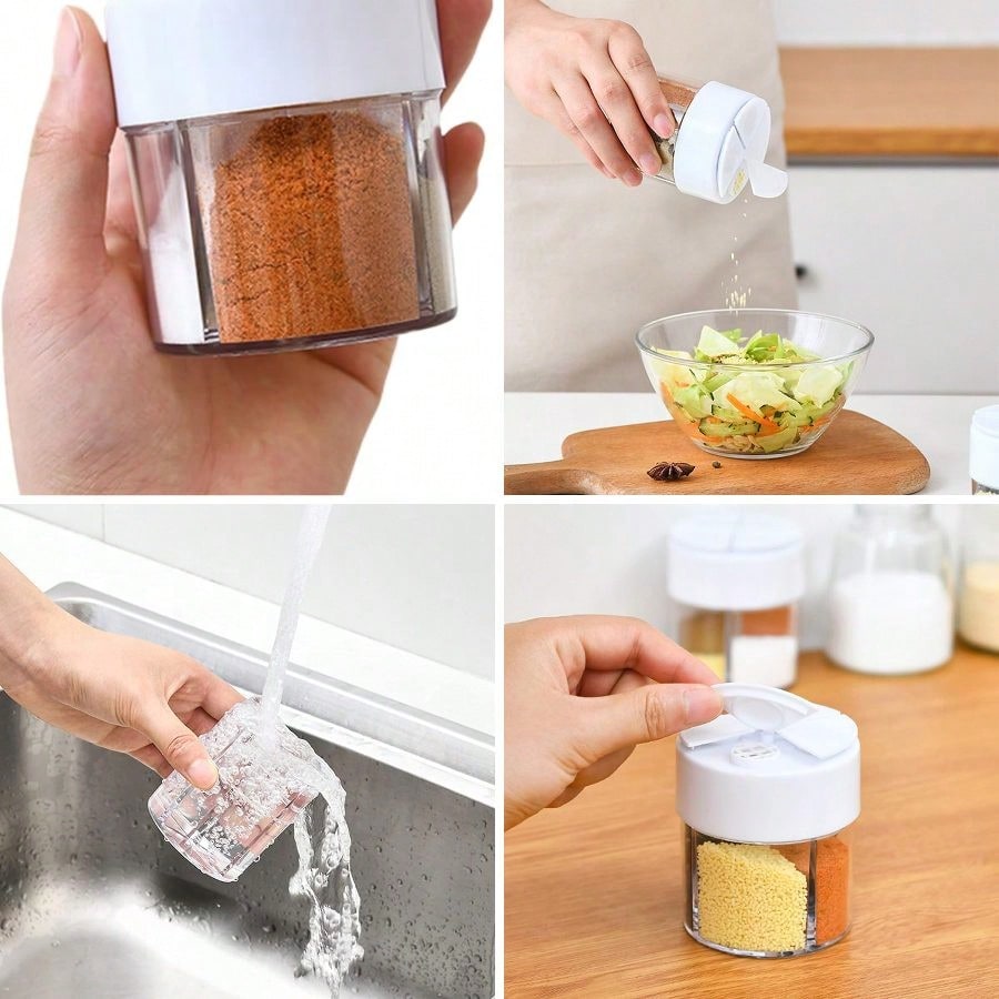 4-Grid Spice Jars, Salt Pepper - огляд і ціна Camping Cooking Pack