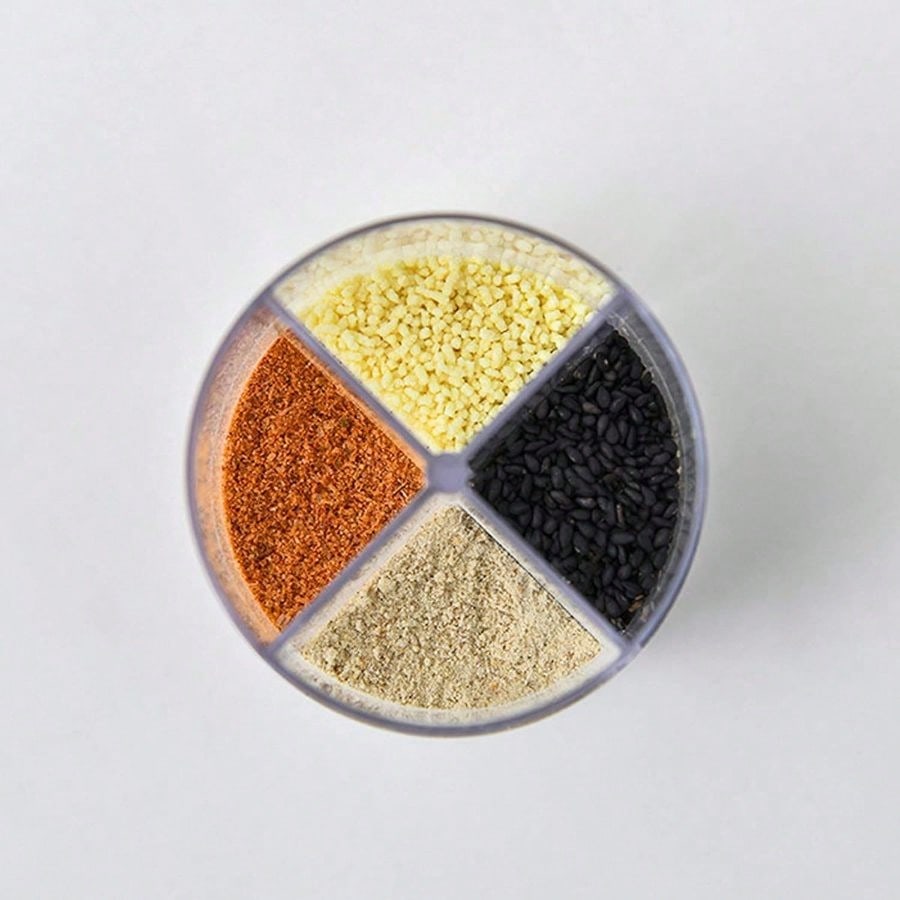 4-Grid Spice Jars, Salt Pepper - огляд і ціна Camping Cooking Pack