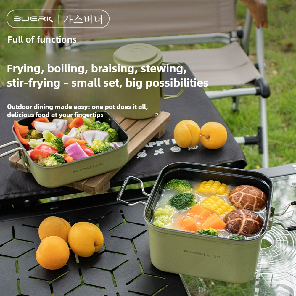 Outdoor Camping Square Cooking - огляд і ціна Camping Cooking Frying Pan