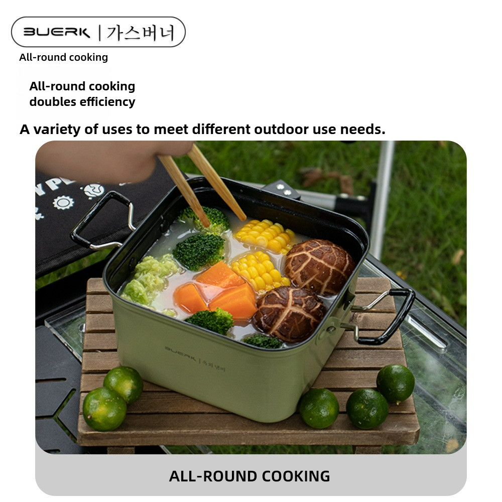 Outdoor Camping Square Cooking - огляд і ціна Camping Cooking Frying Pan