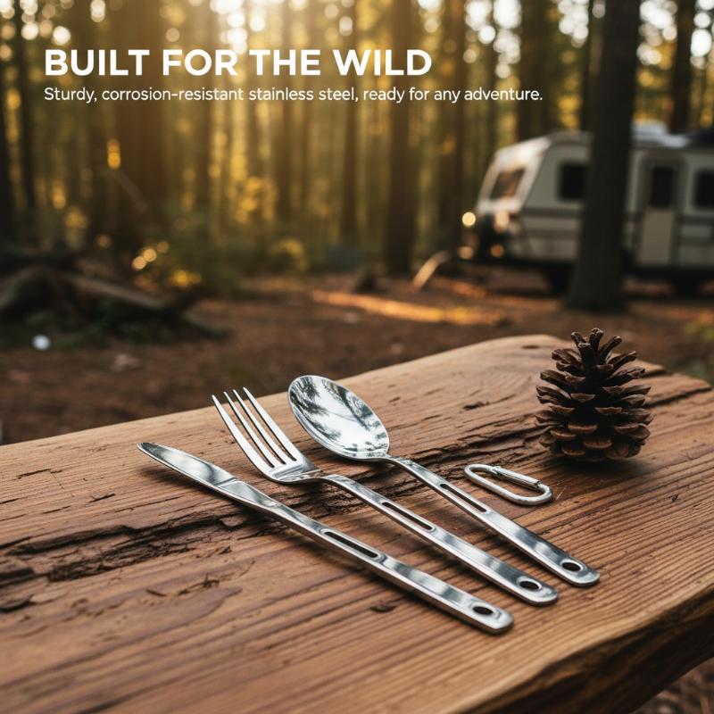 Outdoor Camping Cutlery Set 3P - огляд і ціна Camping Cooking Knife Set